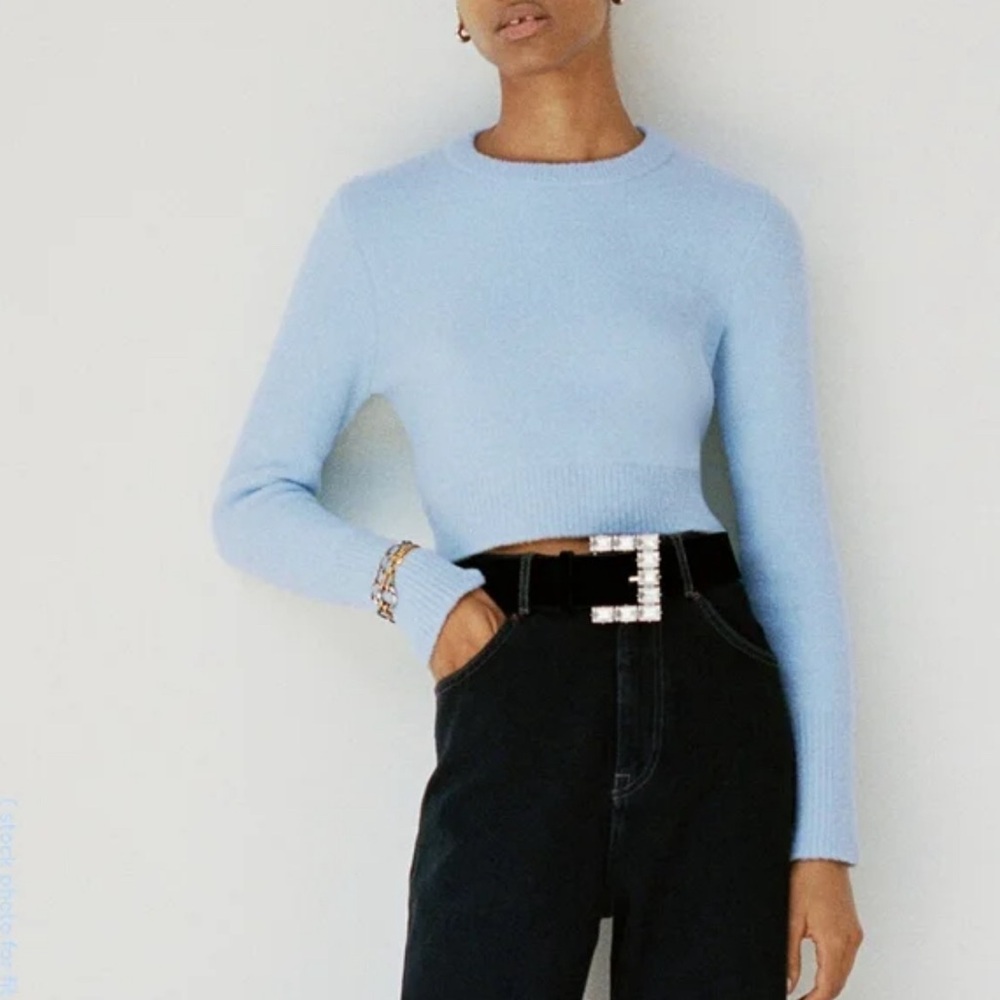 Zara Light Blue Women's Sweater